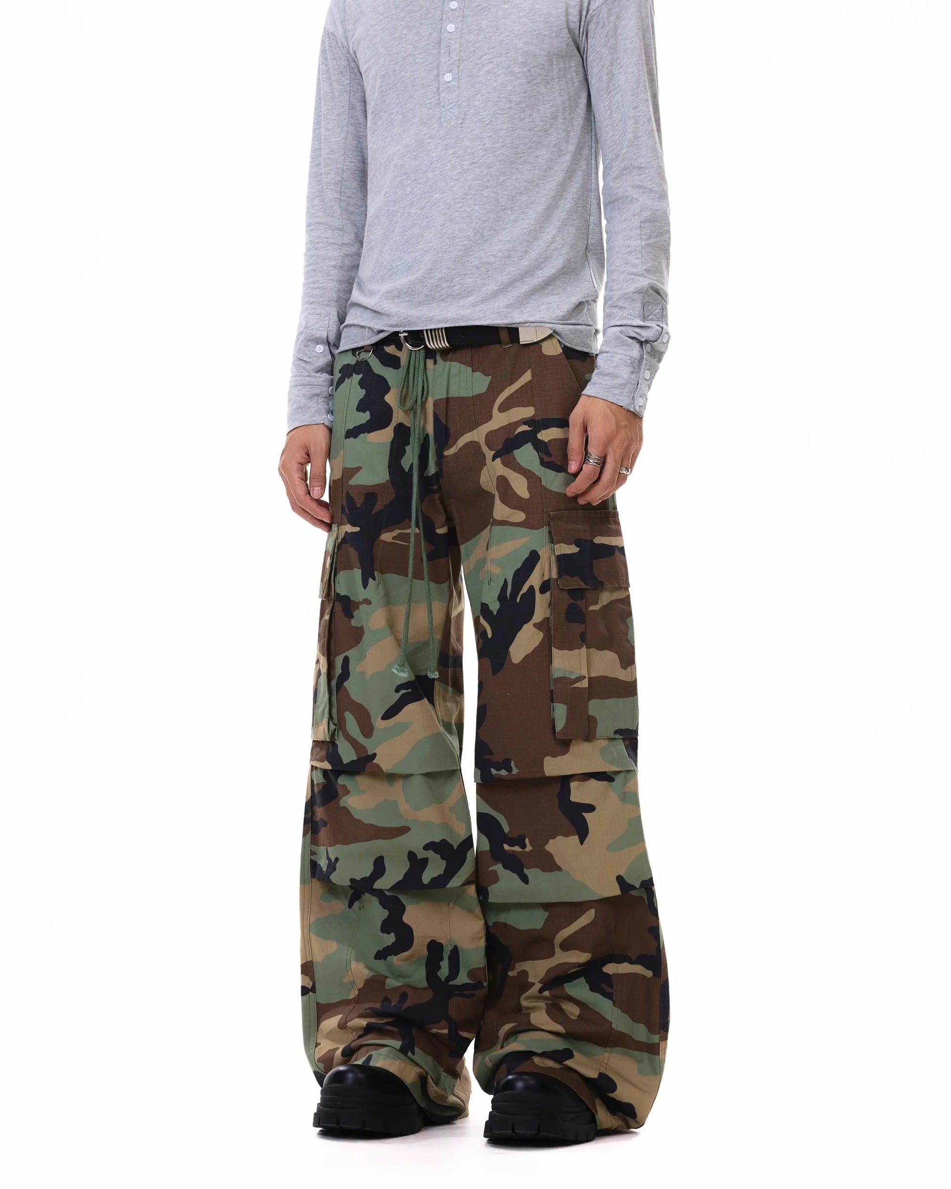 Military Camo Baggy Pants