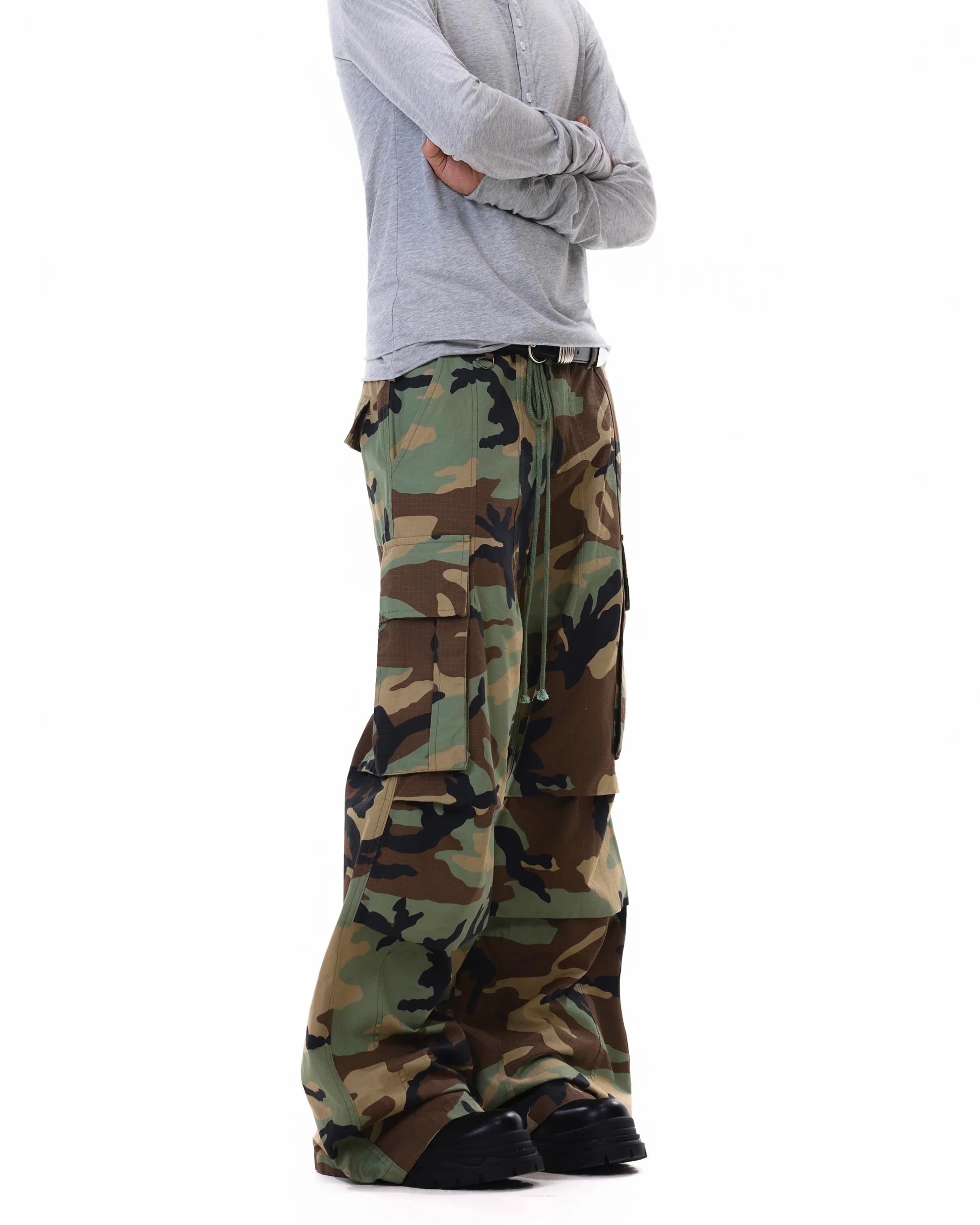 Military Camo Baggy Pants