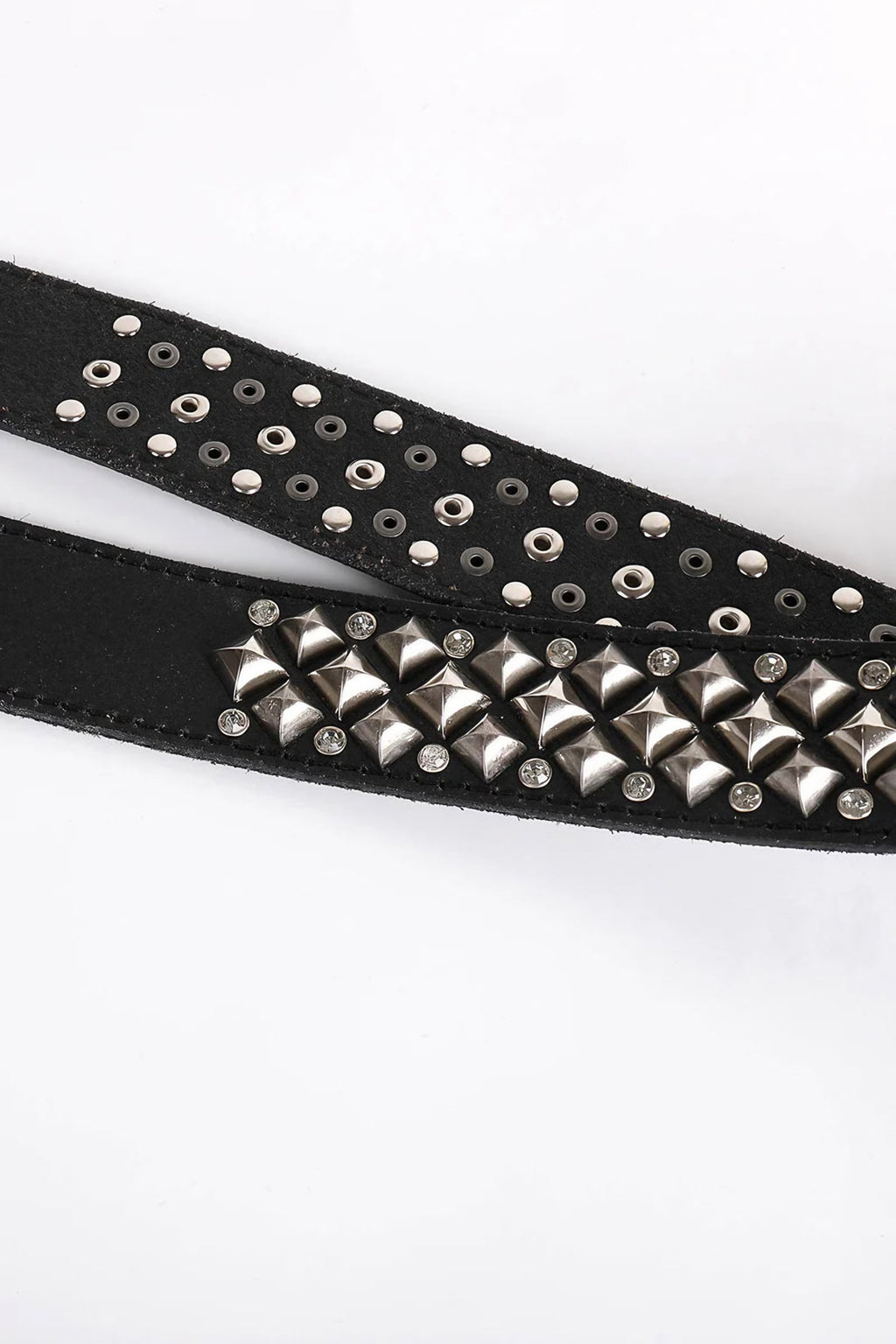 HIGHEND RHINESTONES BACKLE LEATHER BELT