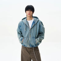 AZURE DENIM HOODIE