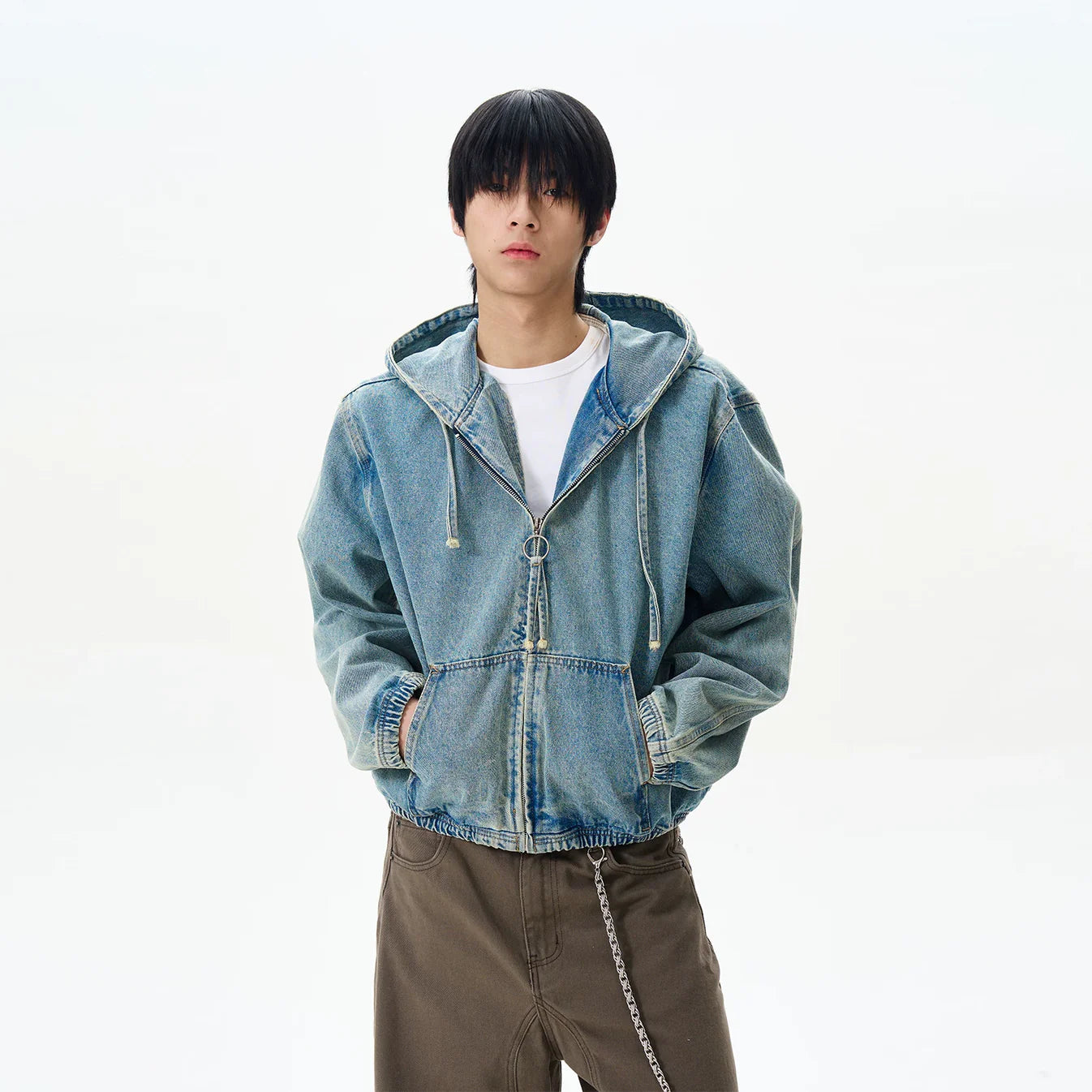 AZURE DENIM HOODIE