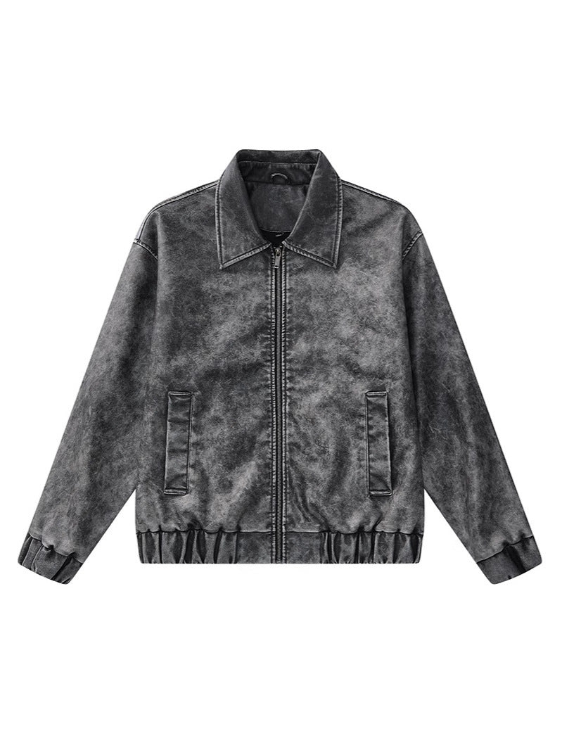 VINTAGE PU LEATHER JACKET