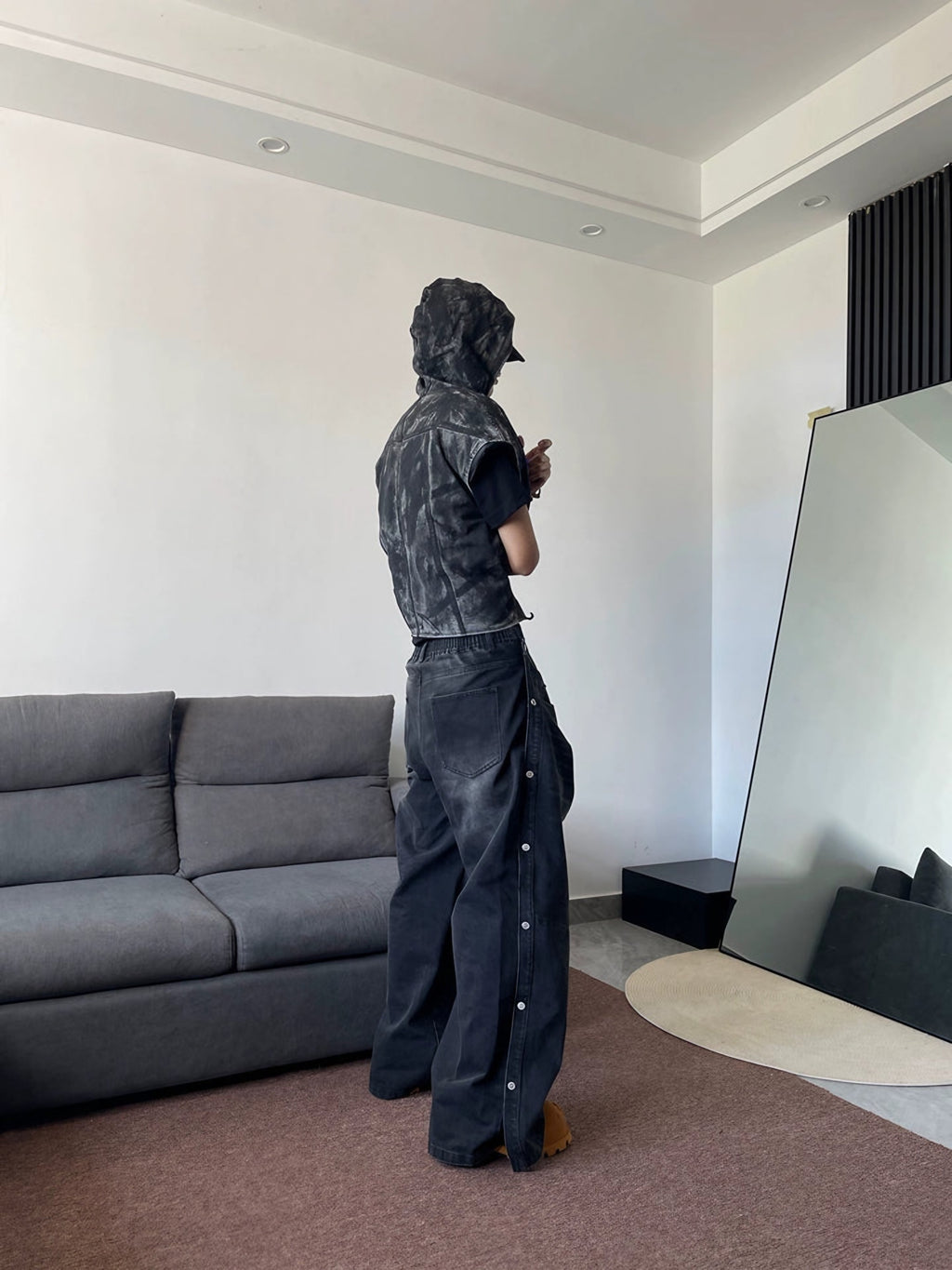 LAYERED MODERN DENIM PANTS