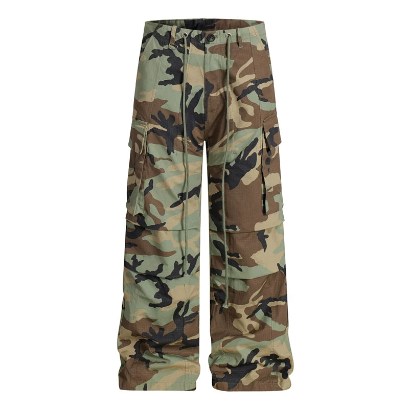 Military Camo Baggy Pants
