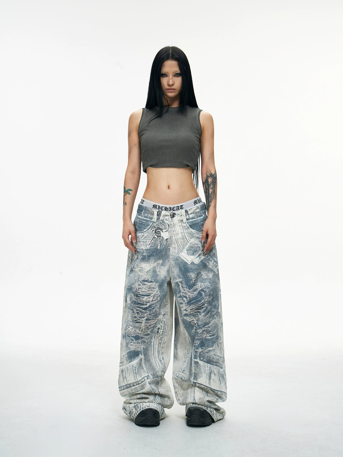 COBALT DENIM PANTS