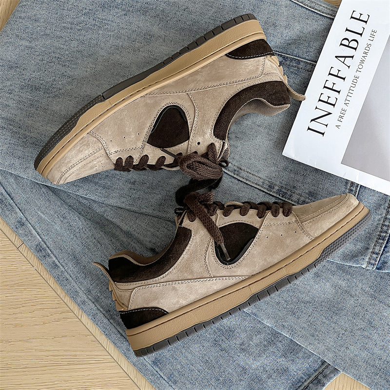 Suede Panel Sneaker +4cm