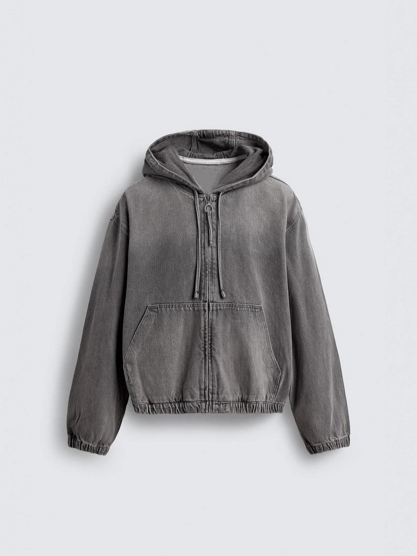AZURE DENIM HOODIE