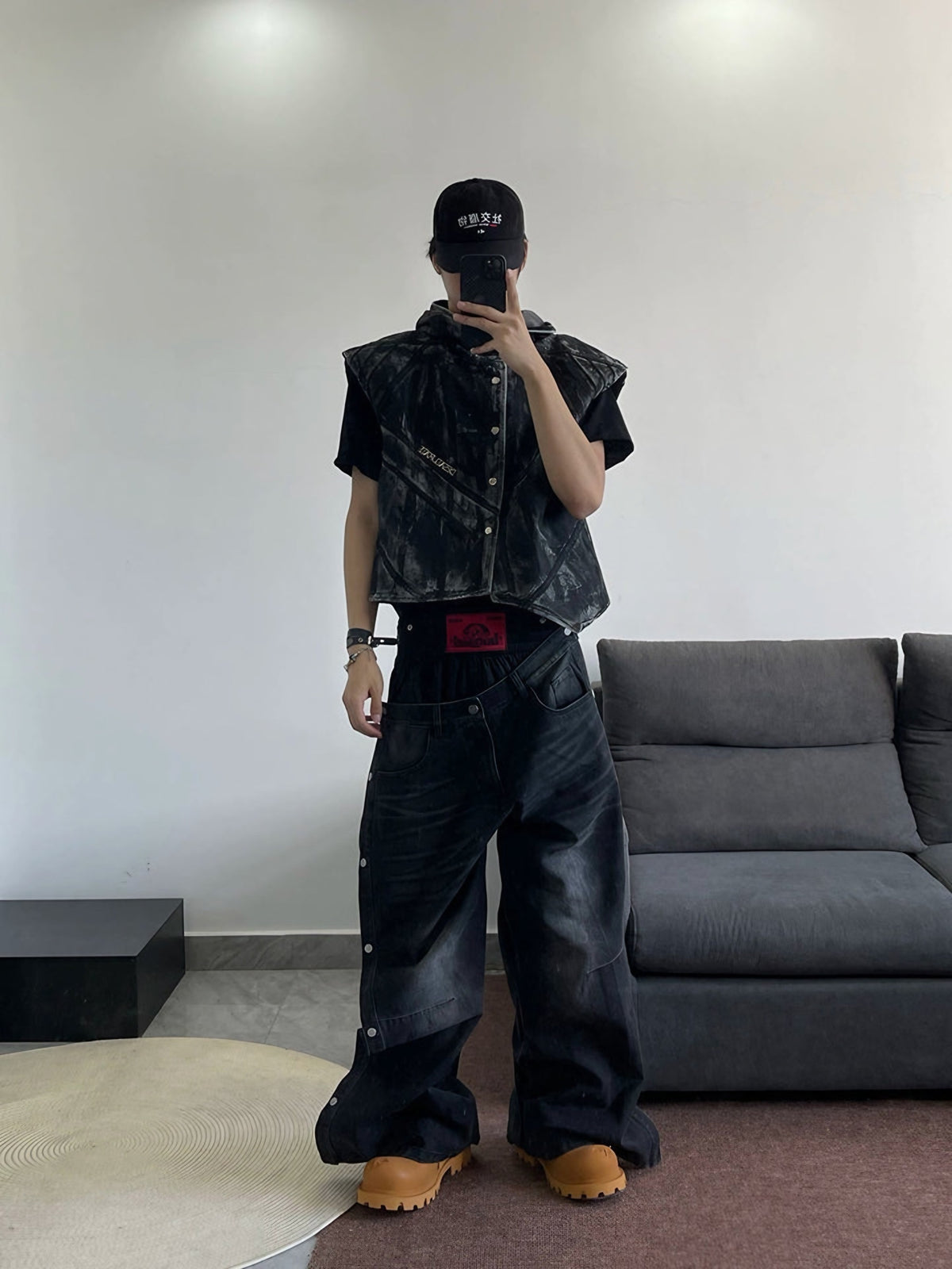 LAYERED MODERN DENIM PANTS