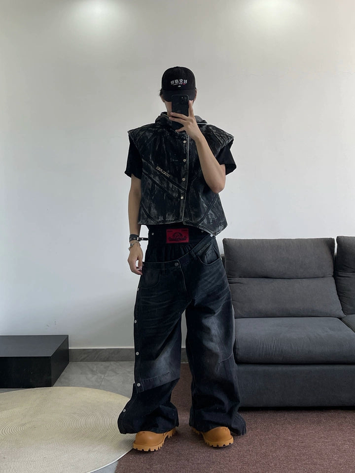 LAYERED MODERN DENIM PANTS