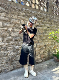 WAXCOATED FROUD SHORTS