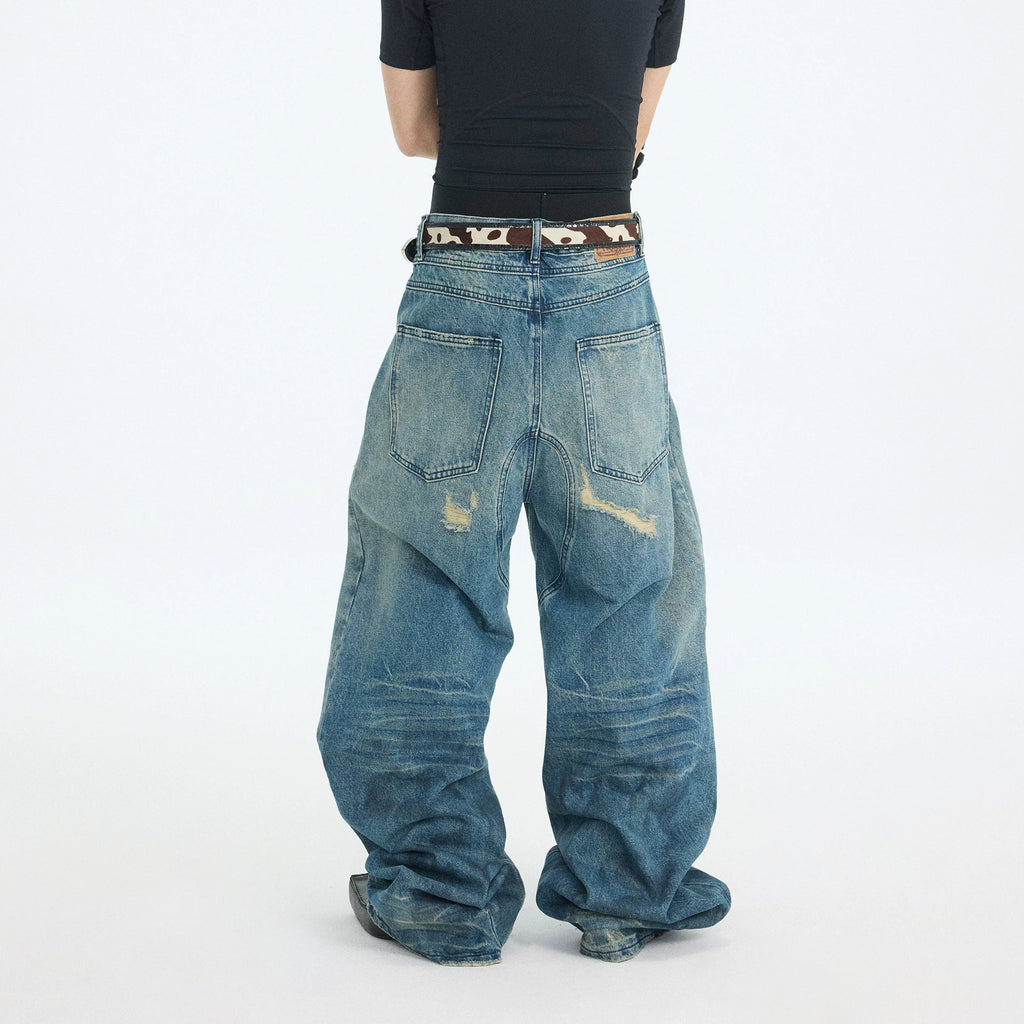 GRAVUNE WIDE DENIM PANTS