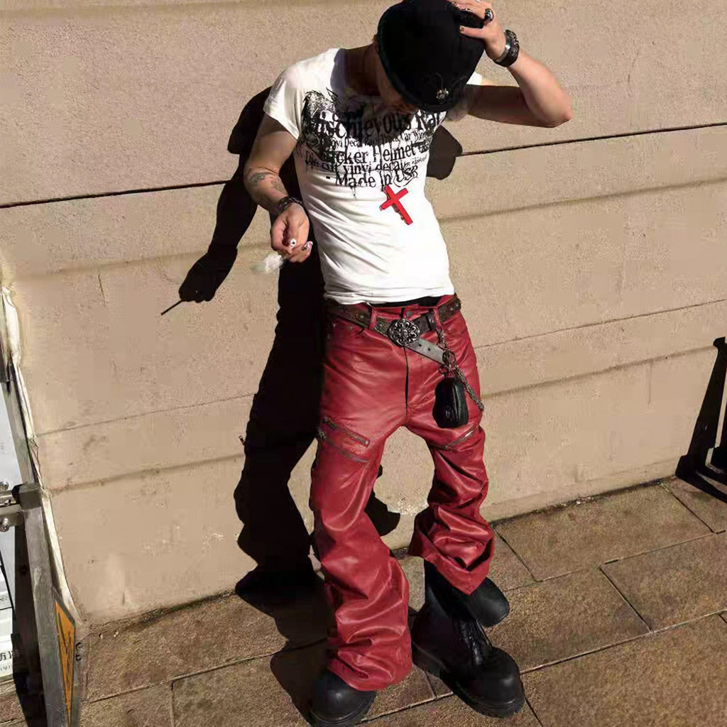 Obsidian Coated Zip Flare Denim