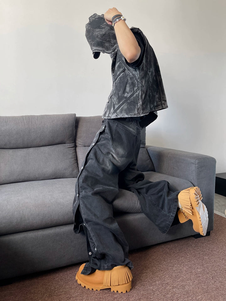 LAYERED MODERN DENIM PANTS