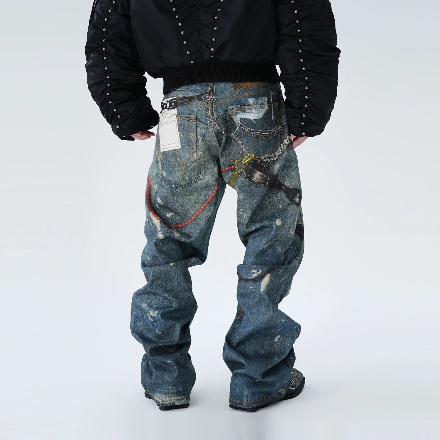 THALVORE WIDE DENIM PANTS