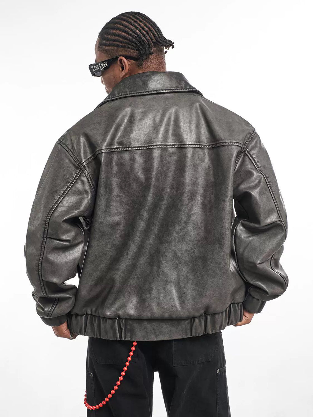 VINTAGE PU LEATHER JACKET