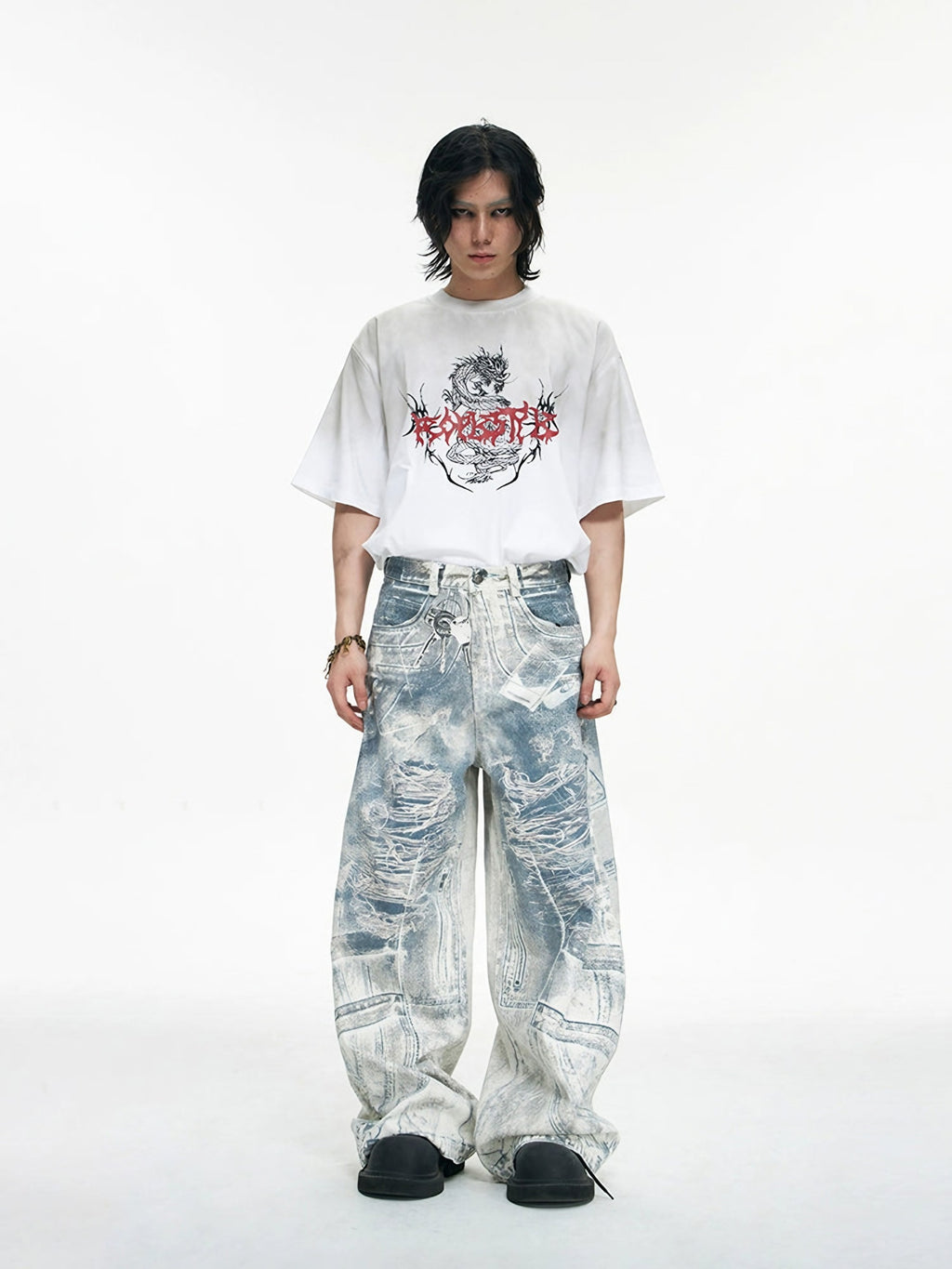COBALT DENIM PANTS