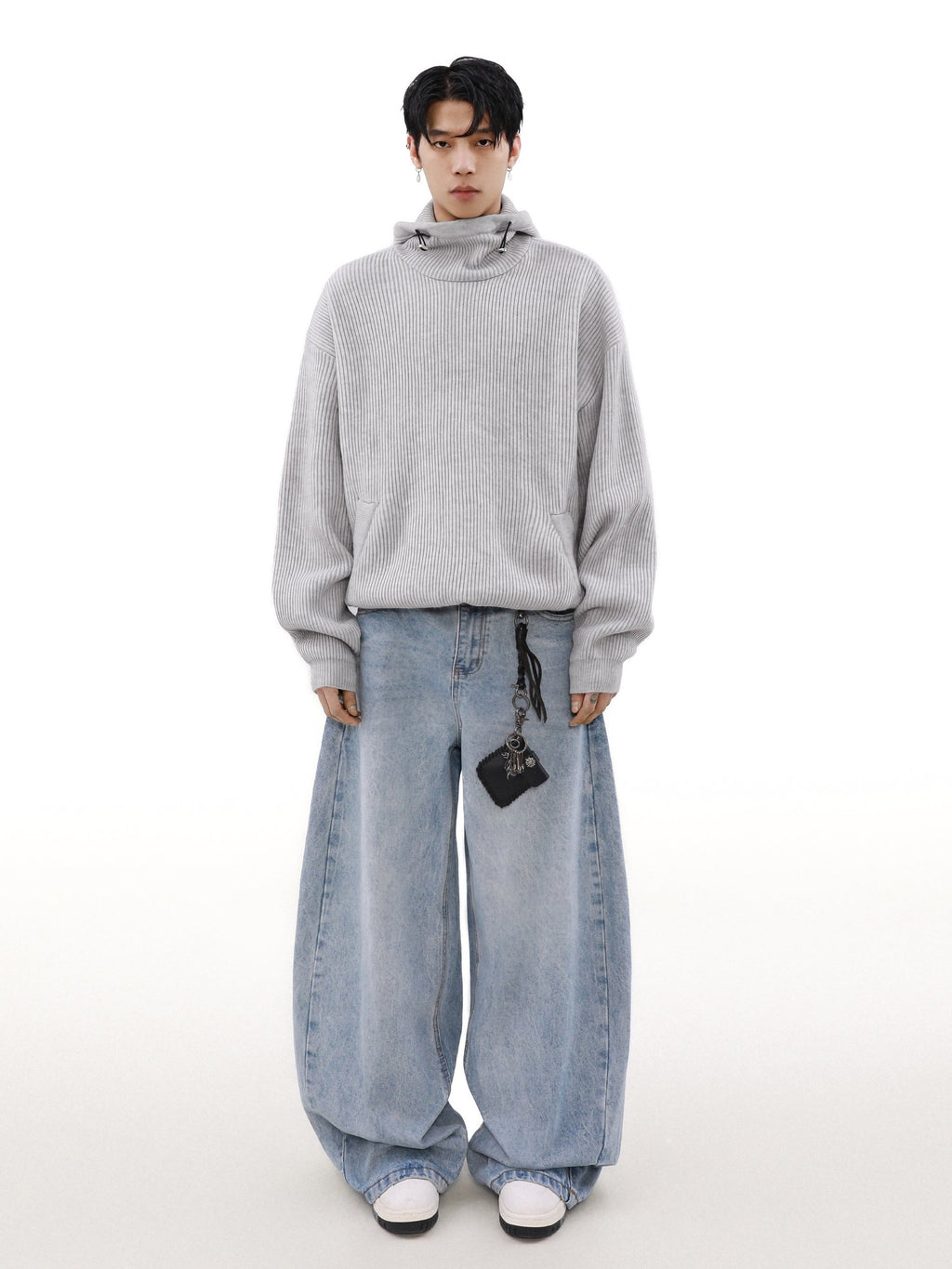 NOMAD DRAPE KNIT HOODIE