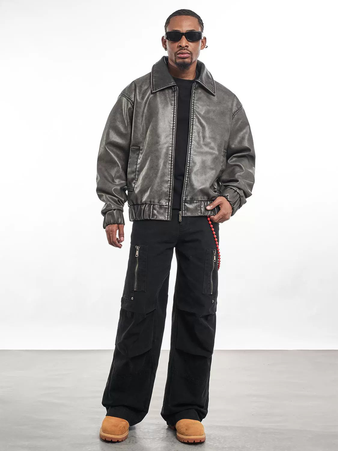 VINTAGE PU LEATHER JACKET