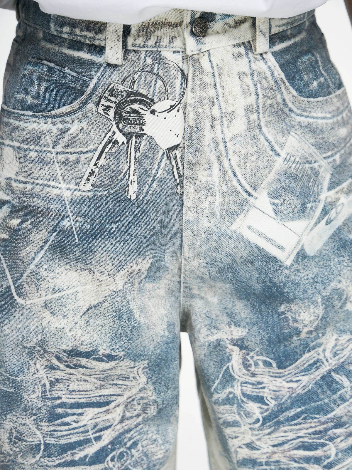 COBALT DENIM PANTS