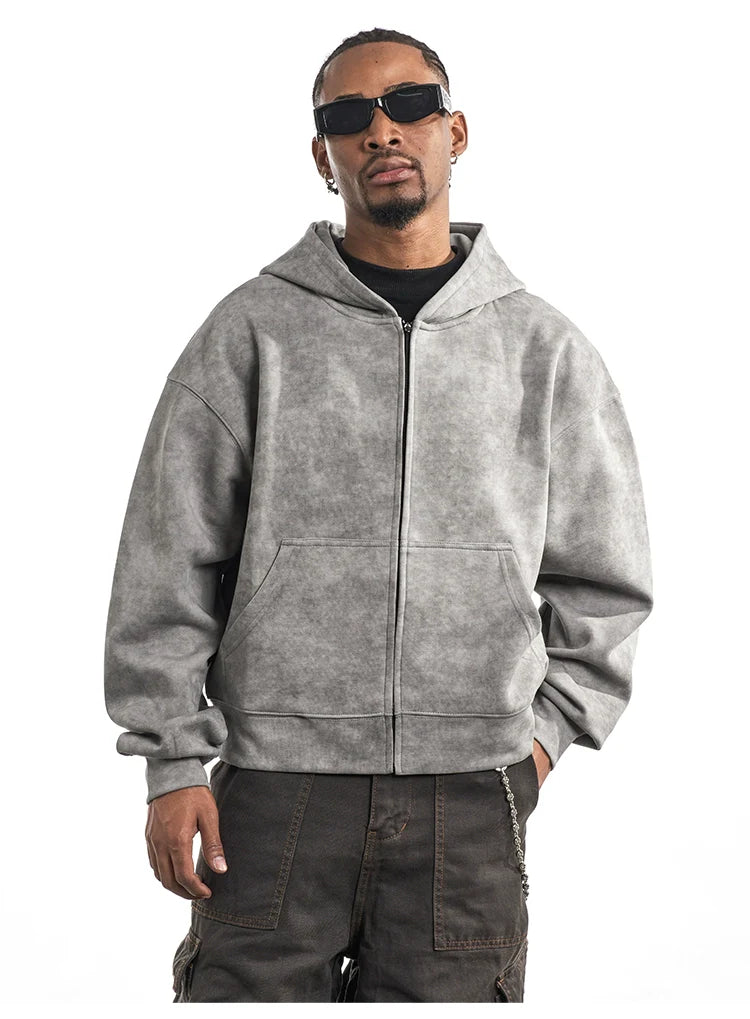 BLEACH WASHED HOODIE