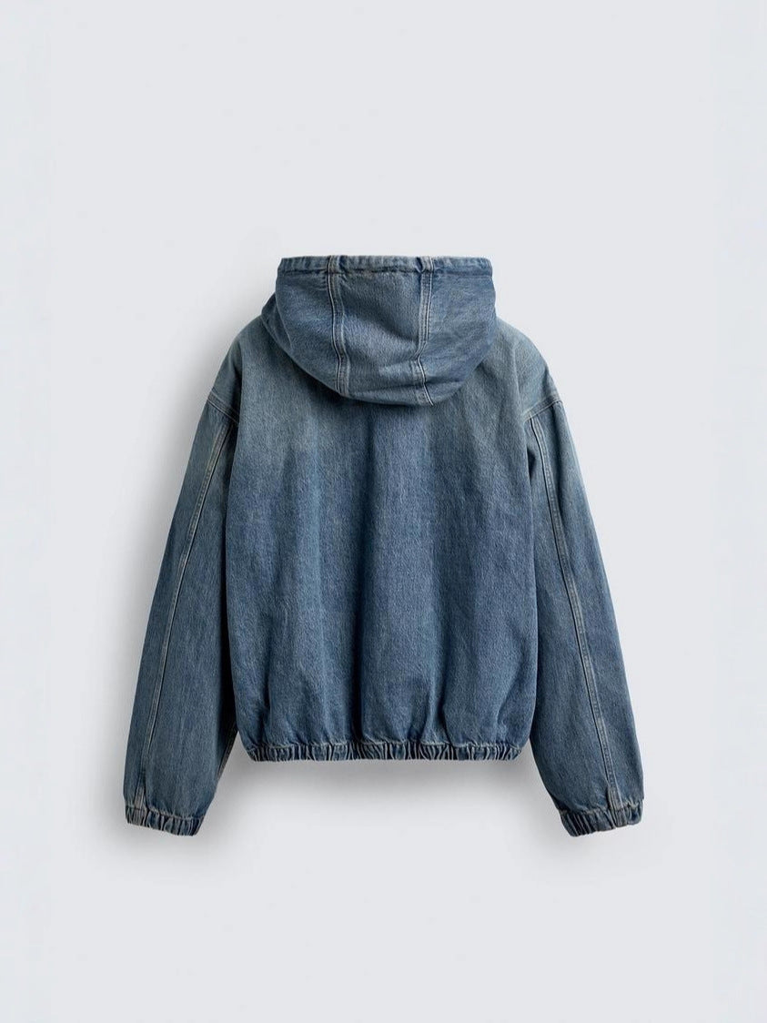 AZURE DENIM HOODIE