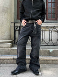 CLASSICAL FLARE DENIM PANTS