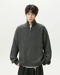 HALFZIP KNIT SWEATER