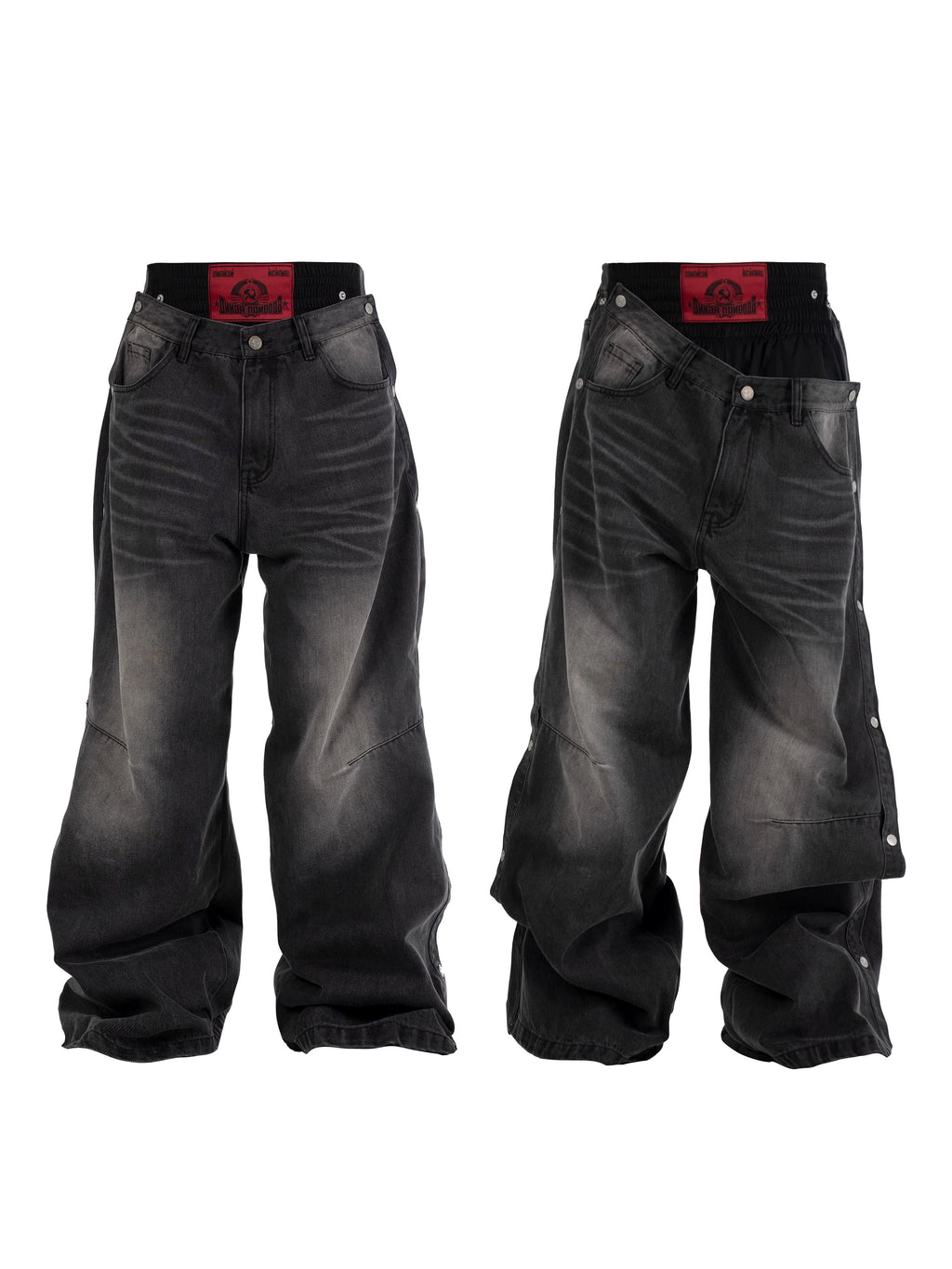 LAYERED MODERN DENIM PANTS