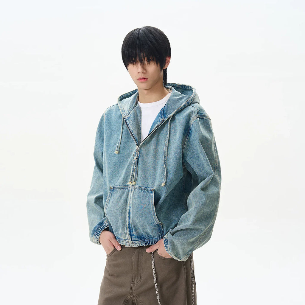 AZURE DENIM HOODIE