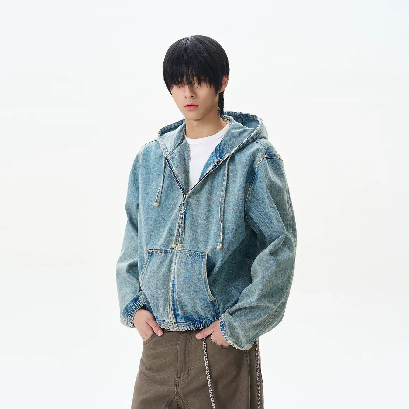 AZURE DENIM HOODIE