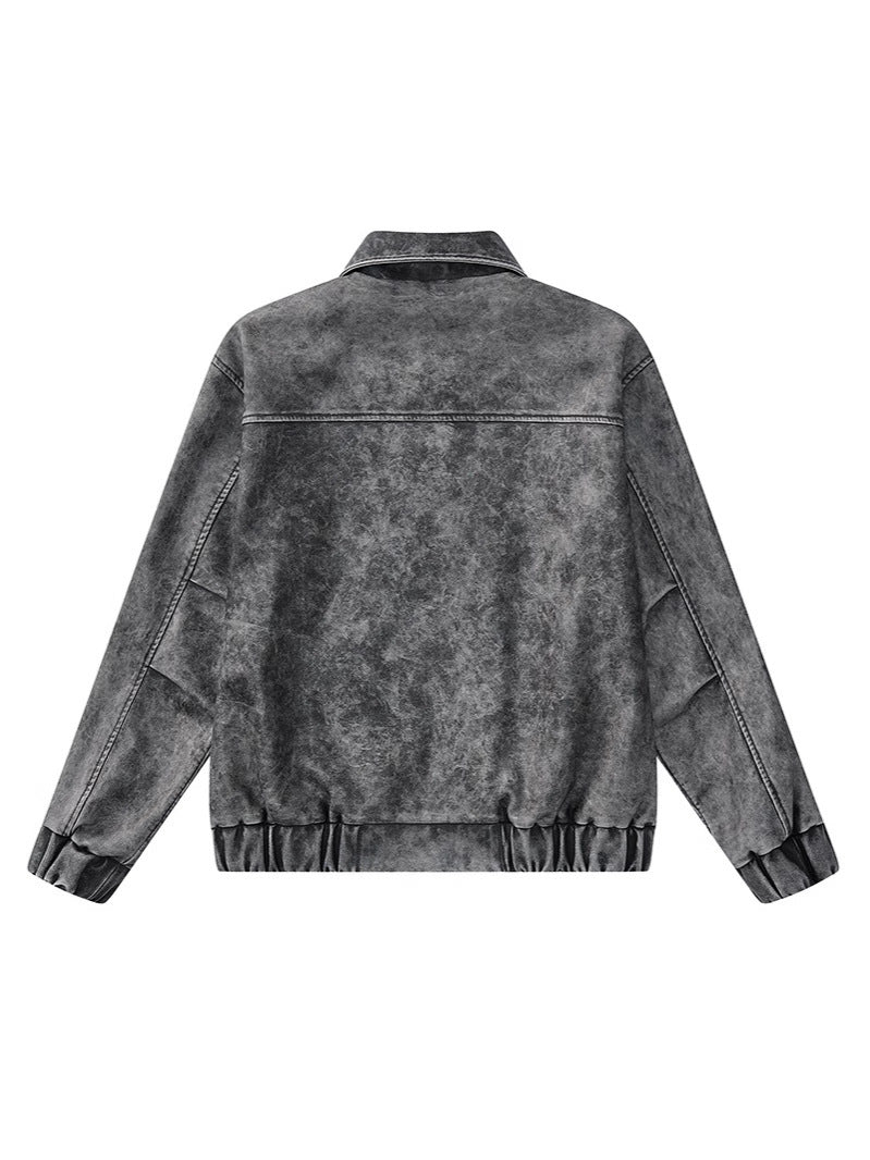 VINTAGE PU LEATHER JACKET