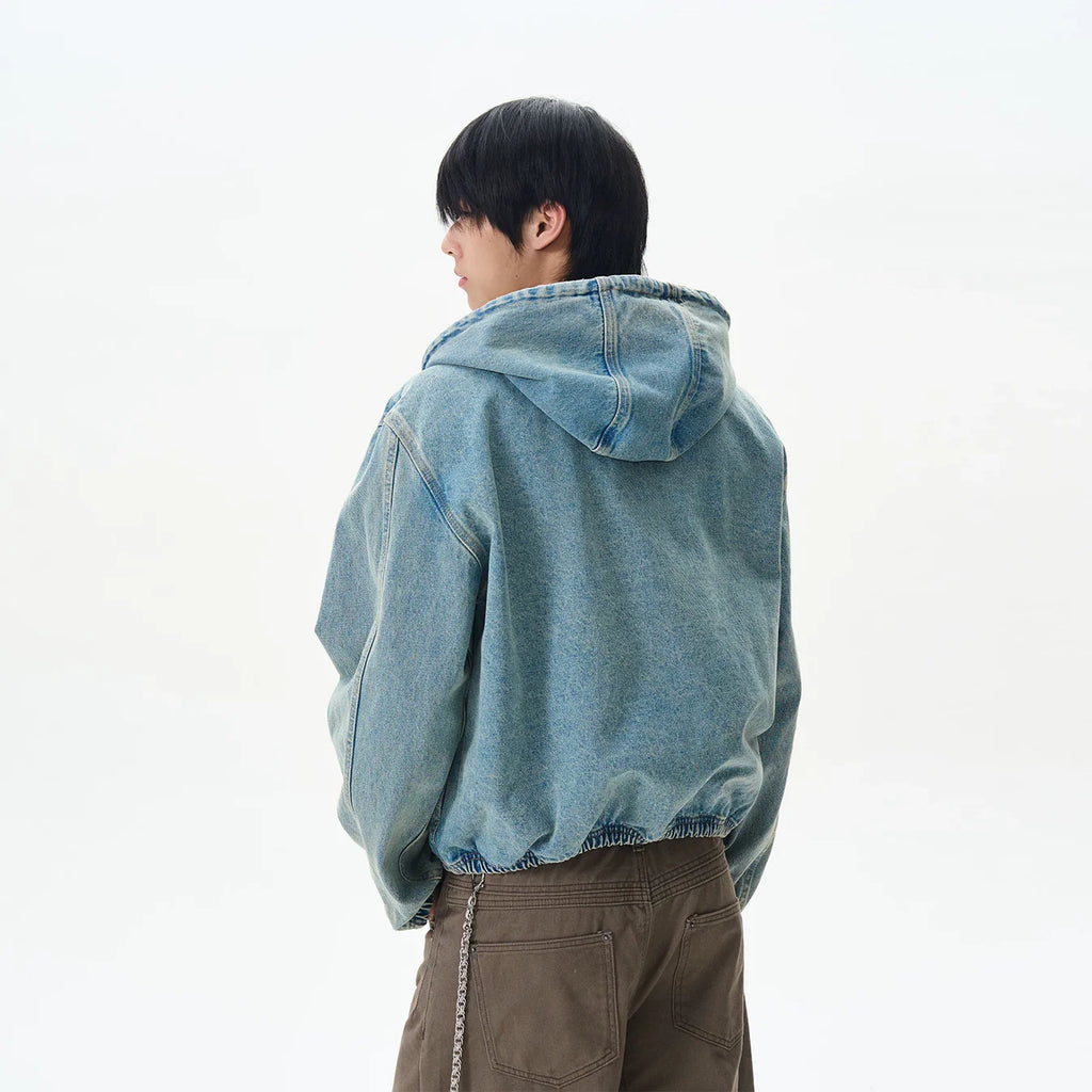 AZURE DENIM HOODIE