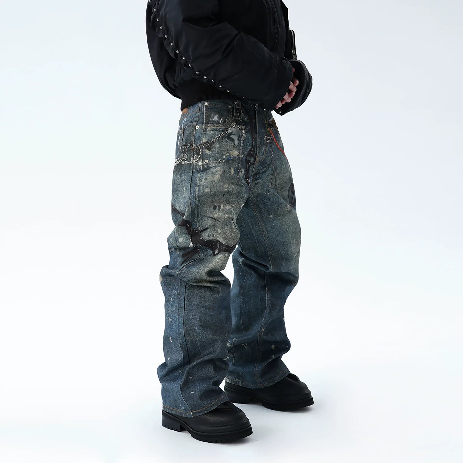 THALVORE WIDE DENIM PANTS