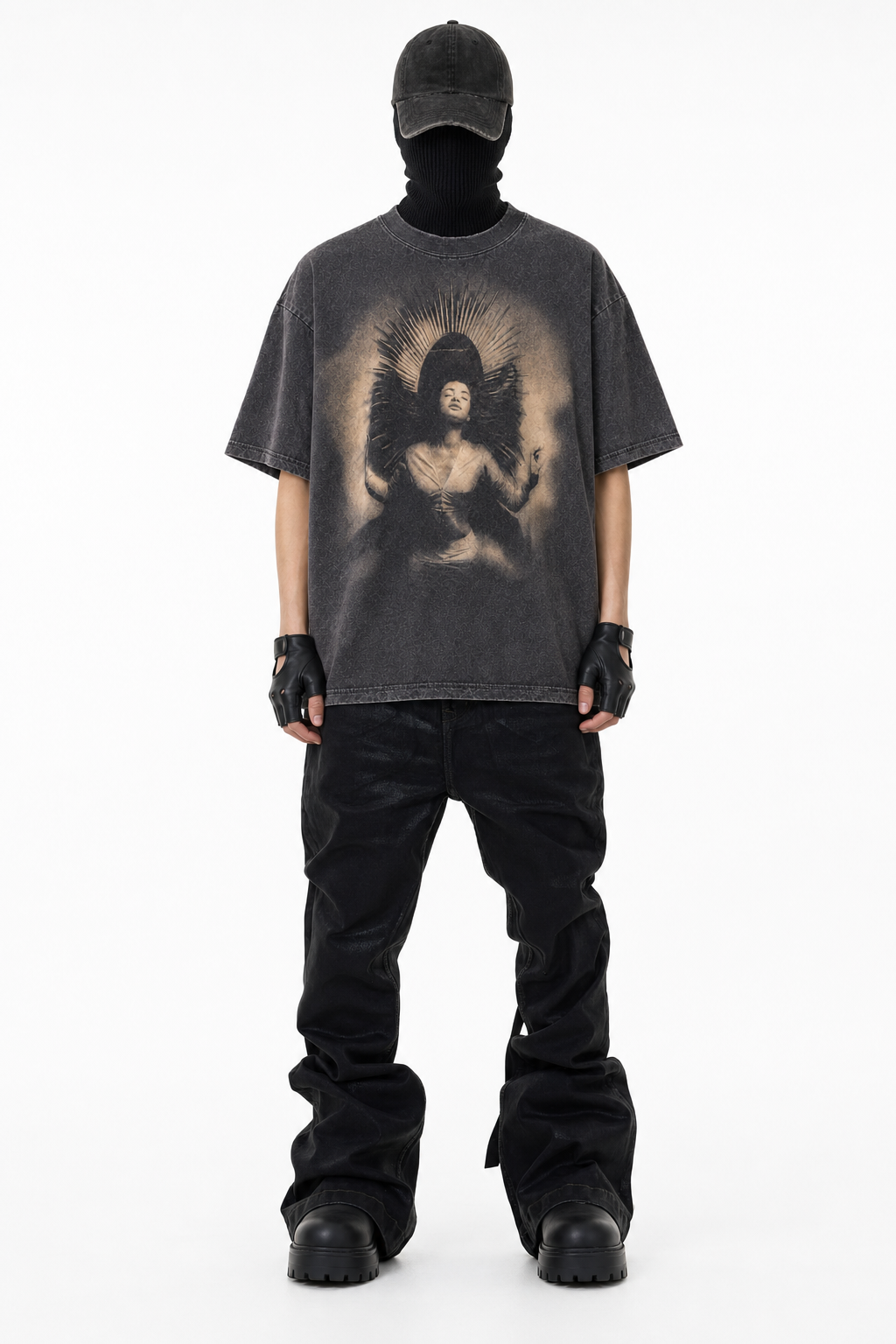 KRELVIN TEE × BLK WAX DENIM コーディネート