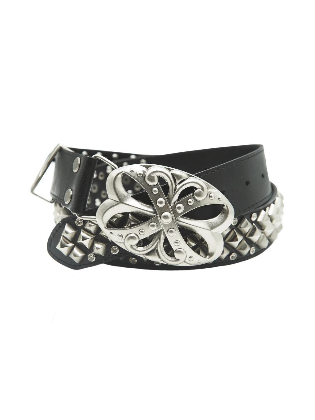 HIGHEND RHINESTONES BACKLE LEATHER BELT