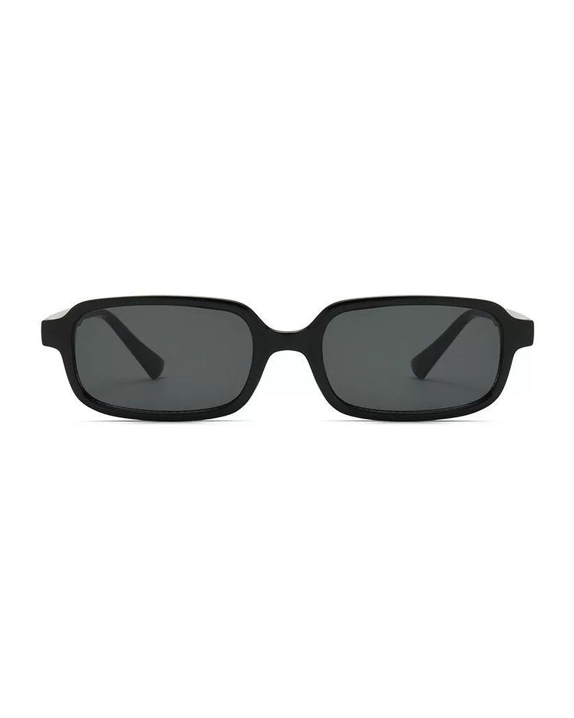 CLEAR FRAME RECTANGLE SUNGLASSES