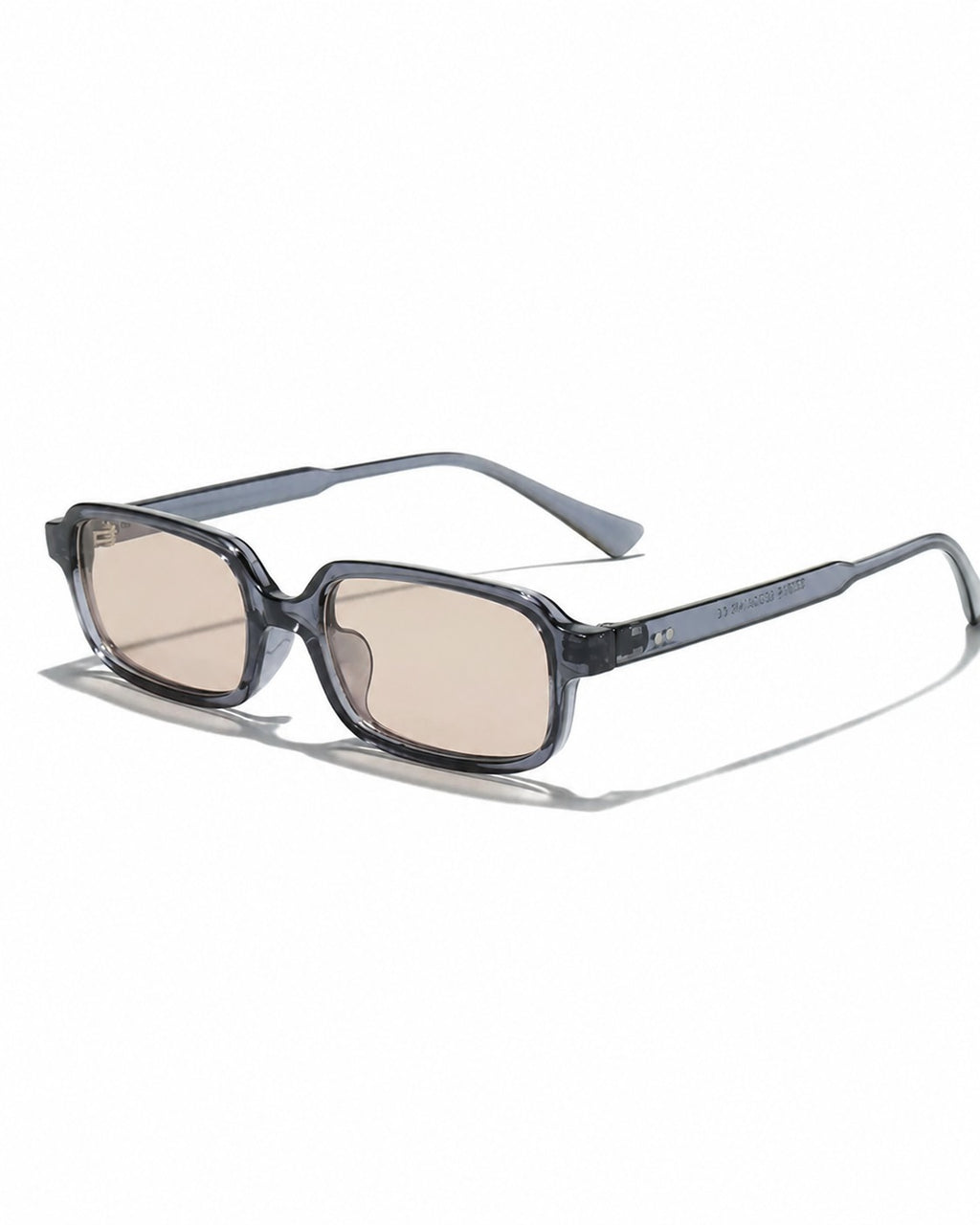 CLEAR FRAME RECTANGLE SUNGLASSES