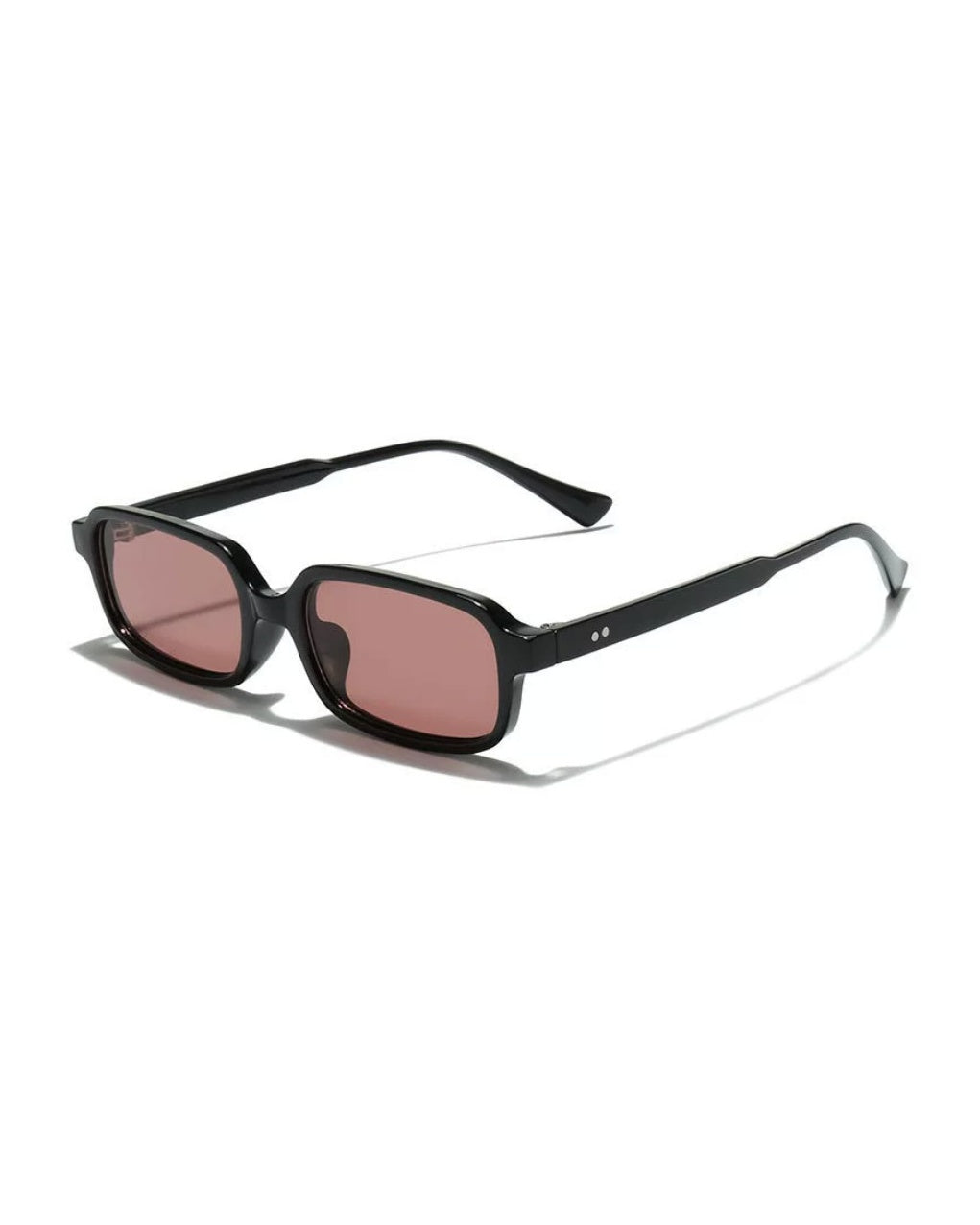 CLEAR FRAME RECTANGLE SUNGLASSES