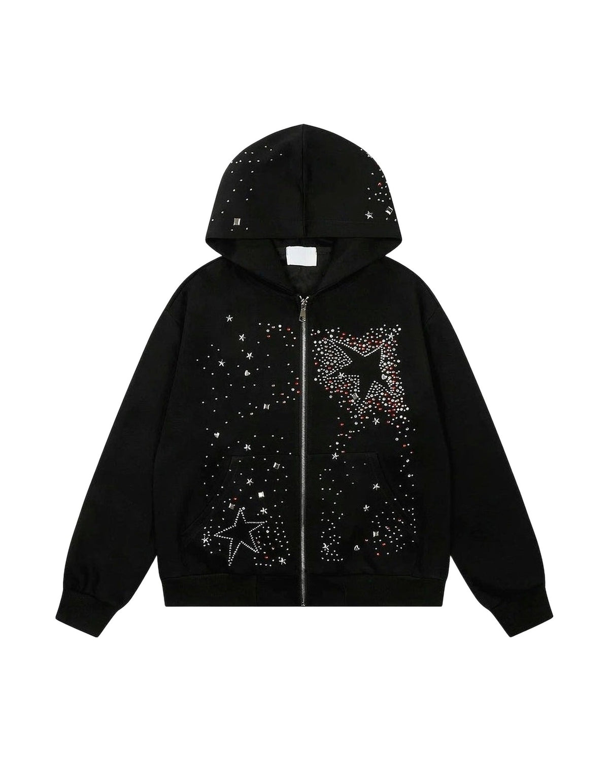 CRYSTAL STAR ZIP HOODIE
