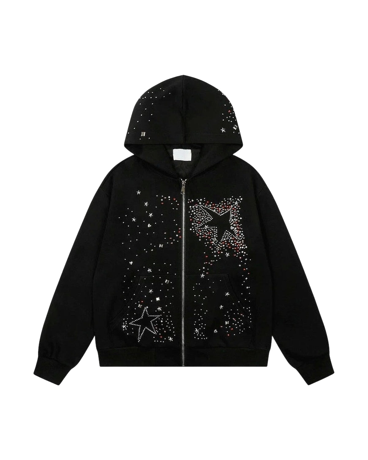 CRYSTAL STAR ZIP HOODIE