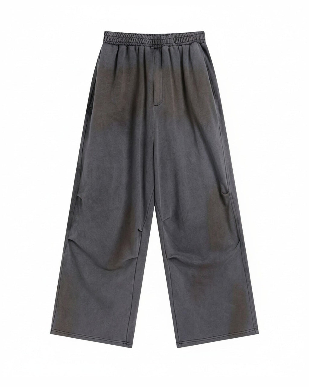 DISTRESSED CRINKED BAGGY SWEATPANTS