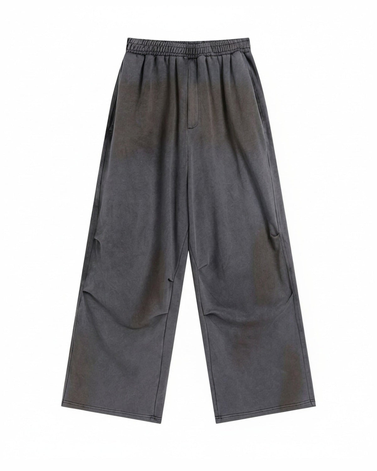 DISTRESSED CRINKED BAGGY SWEATPANTS