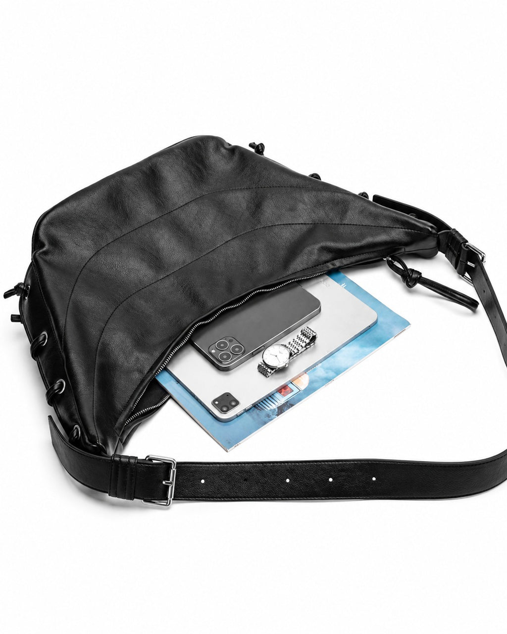 ECLIPSE GATHERED SHOULDER BAG