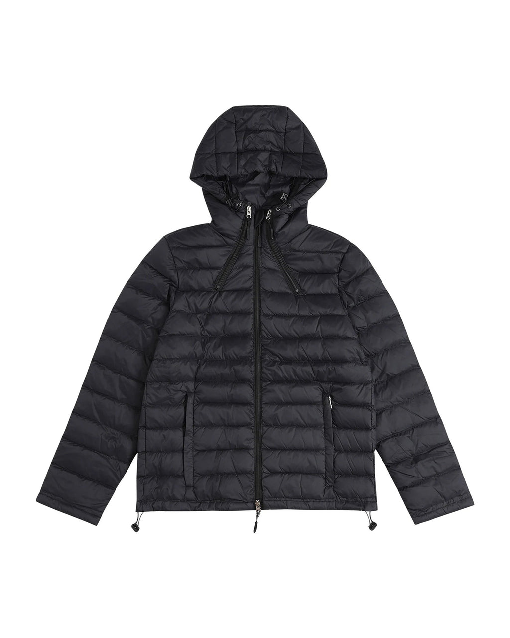 GLACIER HOODED CROPPED PUFFER