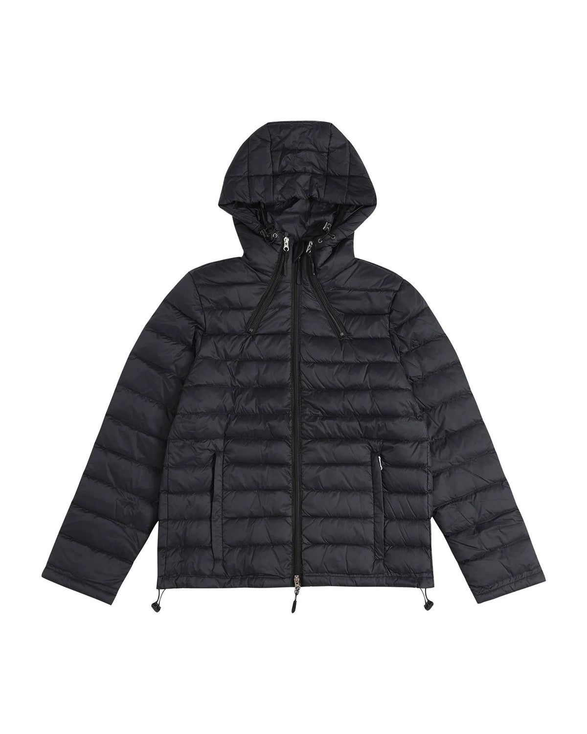 GLACIER HOODED CROPPED PUFFER