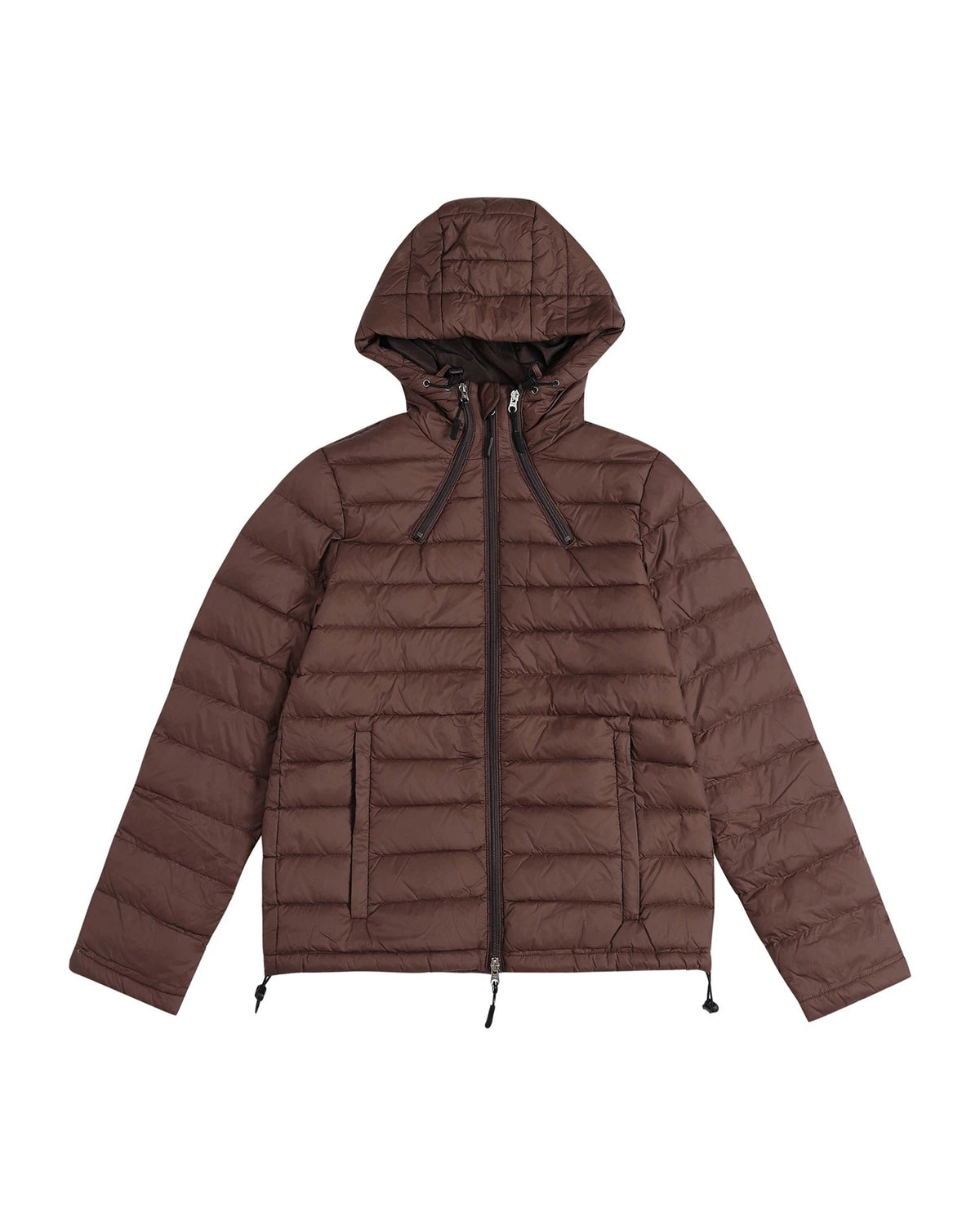 GLACIER HOODED CROPPED PUFFER