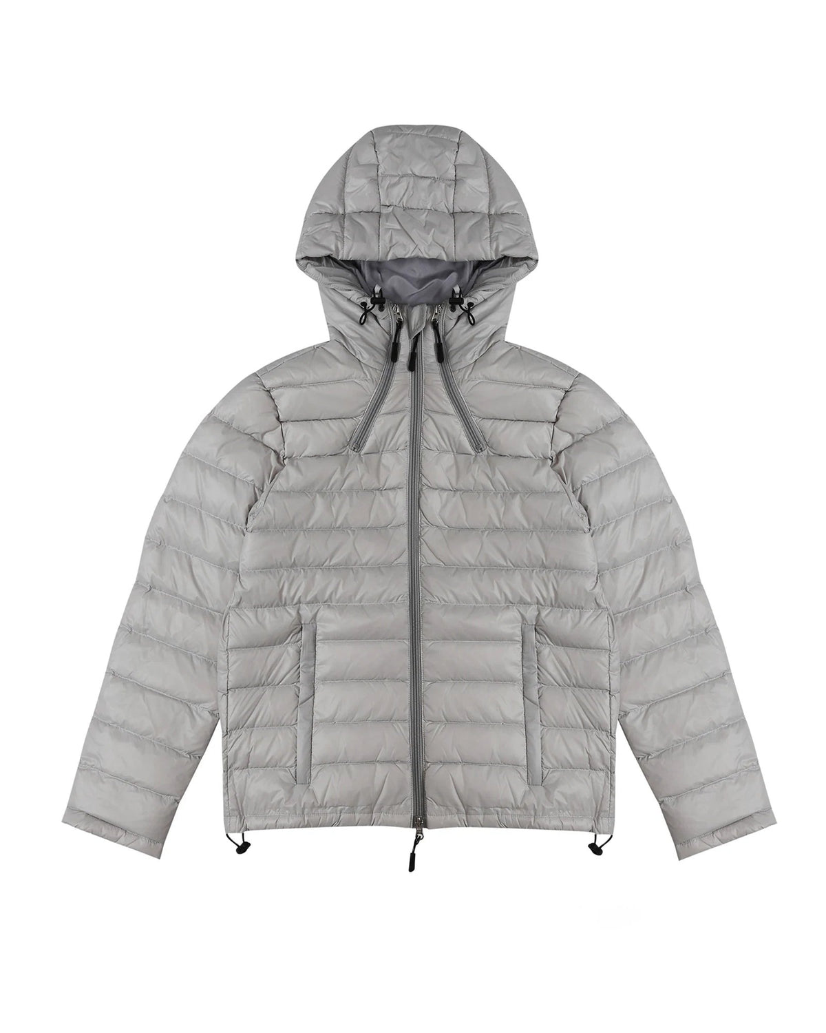 GLACIER HOODED CROPPED PUFFER