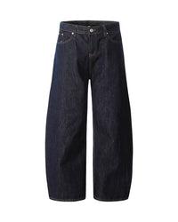 INDIGO BARREL WIDE DENIM