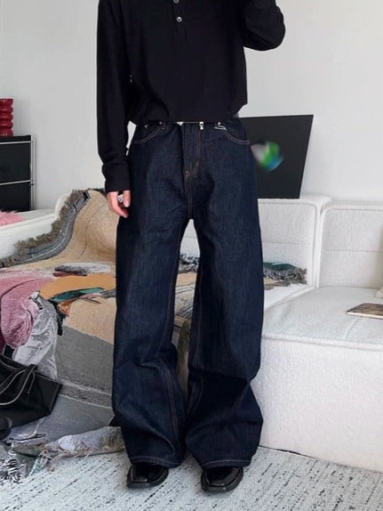 INDIGO BARREL WIDE DENIM