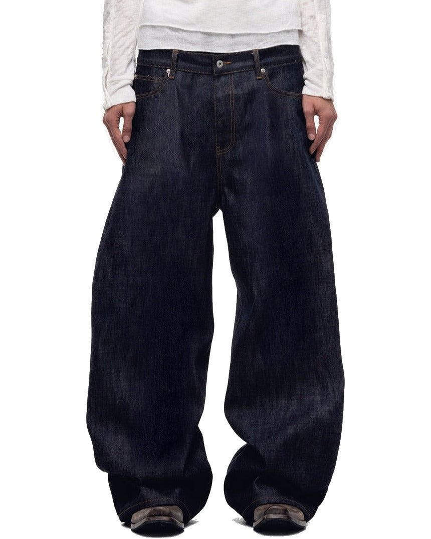 INDIGO BARREL WIDE DENIM